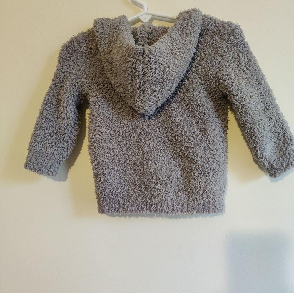Euc Like New Barefoot Dreams Cozy chic Infant Grey Sweater - Picture 4 of 10